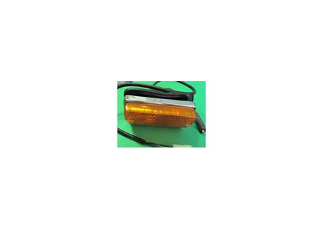 Fanale anteriore destro Altissimo (base in plastica cromata) con cuffia di protezione e cablaggio per Autobianchi A112 1^, 2^, 3^ serie ('69-'77)
