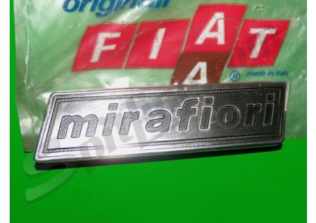 Scritta posteriore Mirafiori per Fiat 131