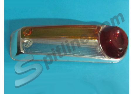 Plastica fanale posteriore sinistro Lancia Fulvia Berlina 2C, GT, GTE (bordo in plastica cromata)