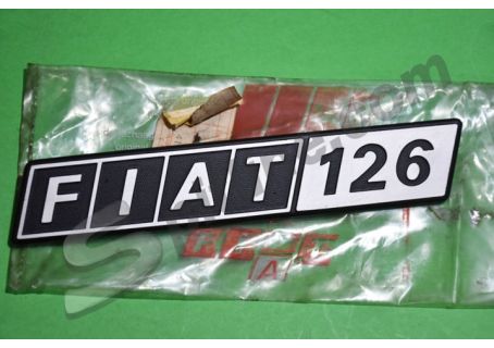 Scritta posteriore originale Fiat 126