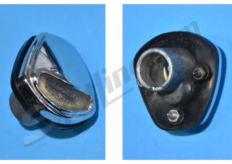 Fanale luce targa Altissimo base in metallo (4620101) con 3 perni di fissaggio per Ferrari 330 GT - Maserati Sebring - Fiat 1300/1500 - Lancia Flavia Coupé