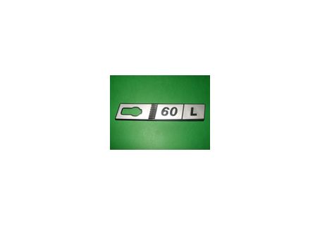 Scritta in plastica laterale destra 60 L per Fiat Ritmo
