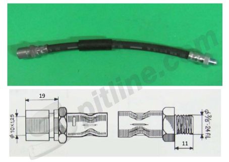 Tubo flessibile freno posteriore Fiat X1/9 1.3/1.5