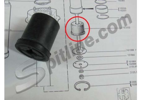 Tassello inferiore ammortizzatore anteriore Alfa Romeo Alfasud