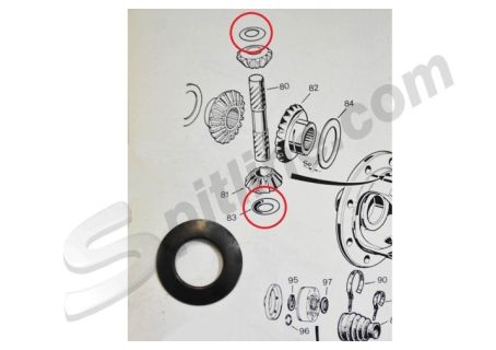 Rondella 60518382 differenziale Alfa Romeo Alfetta, Giulietta, 75, 90
