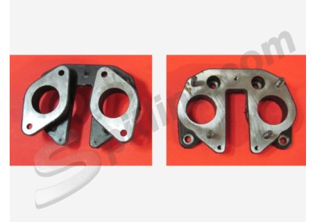 Distanziale carburatore doppio (2°-3° cil.) Alfa Romeo Alfetta e Giulietta (06/'83→), Alfa 75 1.6/1.8/2.0, Duetto Spider 1600 ('90-'93), Alfa 90 1.8/2.0