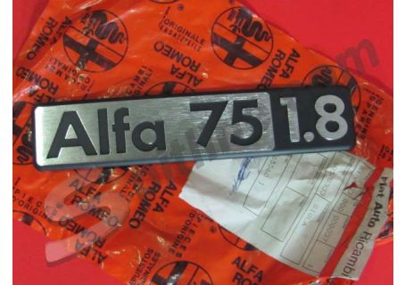 Scritta posteriore 161027905000 Alfa 75 1.8