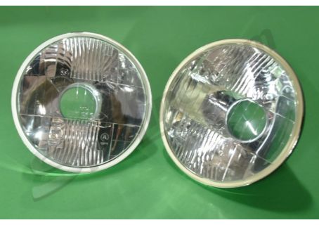 Coppia fari interni abbaglianti Siem Fiat 124 Special, 124 Special T - adattabili Lancia Fulvia Berlina, Coupè 1^ serie