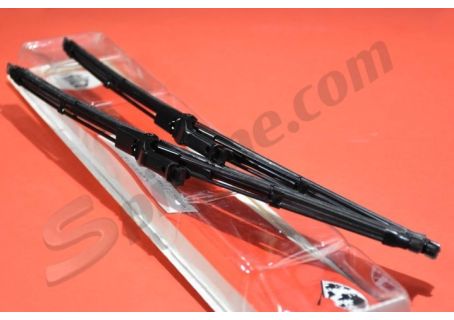Coppia spazzole tergicristallo nere 330 mm Carello Trico Alfa Romeo Giulia Nuova Super ('74-'78), GT Bertone ('74-'76), 2000 Berlina e GT V. - Fiat  126 Personal/Black/Silver, 127 C/CL, 127 Special, Campagnola ('73-'76)- Autobianchi A112 ('77→) - Porsche 