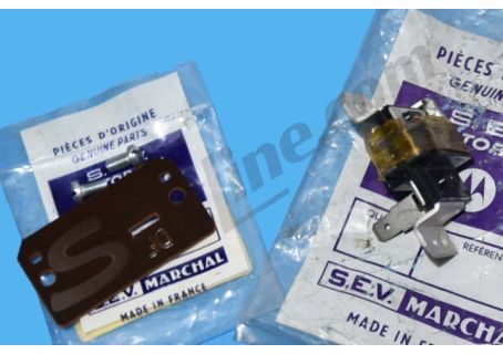 Portaspazzole 71931003 per alternatore SEV Marchal Lancia 2000 a carburatore, Flavia (820) - Alfa Romeo Giulia Super 1300/1600, Nuova Super - Porsche 911 - BMW 1500/1600/1800 - Citroen DS, ID, Ami 6 - Renault R4, R6