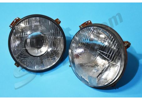 Coppia fari asimmetrici Elma diam. 170 Innocenti Mini Minor (7/'67→)