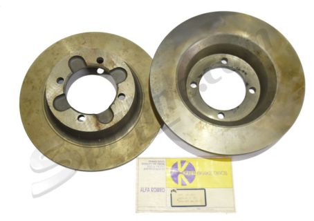 Dischi freno anteriori impianto Ate Alfa Romeo Giulia 1^ serie 1300 TI, Super 1600, GT Junior 1300