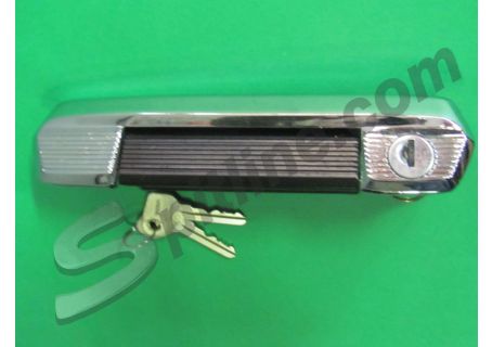 Maniglia porta anteriore sinistra con leva nera Fiat 124 2^ serie, 124 Special, Special T 2^ serie