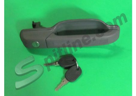 Maniglia porta anteriore destra o laterale e posteriore con chiave colore grigio Iveco Daily ('89-'96), OM Grinta, AR8 