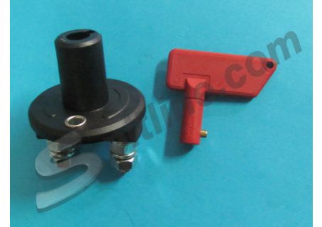 Interruttore staccabatteria rapido con chiave estraibile tensione max 24V