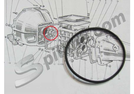 Guarnizione coperchio anteriore cambio Fiat 1100/103, 1100/103 D/H, 1200 Granluce, 1100, 1100D/R