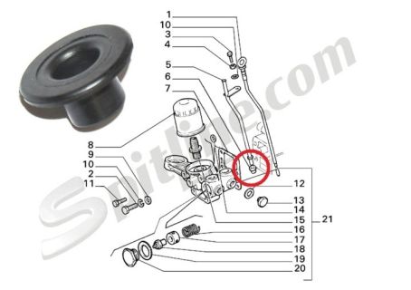 Guarnizione 82324106 per tubo porta asta livello olio Lancia Delta 4WD, Delta Evoluzione, Thema - Alfa Romeo 155, 164