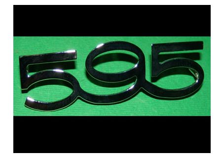Scritta 595 per 500 Abarth (largh.cm.9 circa)