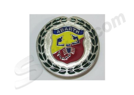Stemma decorativo Abarth in metallo (diam. cm 6)