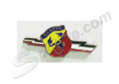 Stemma laterale in metallo Abarth freccia tricolore Fiat 500, 600 Abarth ecc.
