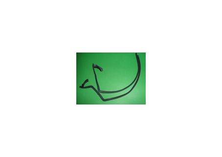 Guarnizione angolo anteriore su porta dx+sx Fiat 1200/1500 Spider-Osca ('59-66)