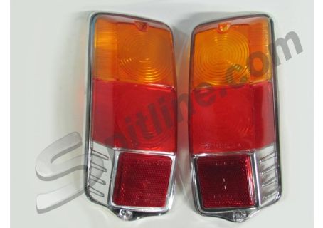 Coppia plastiche fanali posteriori Fiat 500 F/L/R
