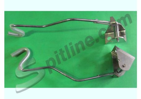Coppia ganci alzacofano posteriore Fiat 600, 600D