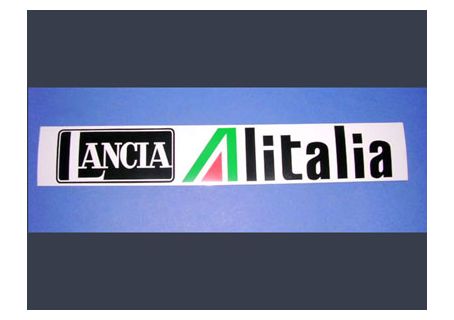 Adesivo in pvc Lancia Alitalia cm. 42x7 circa