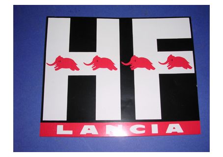 Adesivo per parafanghi cm.11,2x13,8 Lancia Fulvia HF