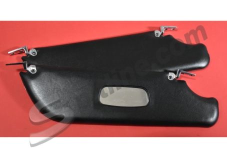 Coppia alette parasole con ganci cromati Alfa Romeo Duetto Spider ('70-'82) - Fiat 124 Spider ('66-'78) , Dino Spider