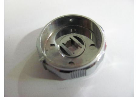 Ghiera cromata per pomello sinistro (con fermo per levetta) autoradio Voxson Stereo 8 Boccanera ecc.