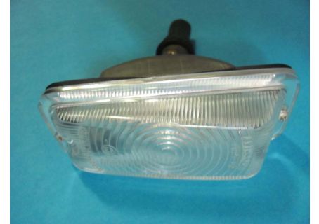 Fanale anteriore sinistro Altissimo Lancia Fulvia Berlina 2C, GTE (trasparente in plastica con cromatura)