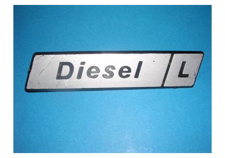 Scritta posteriore Diesel L  Fiat 131