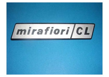 Scritta posteriore Mirafiori CL per Fiat 131