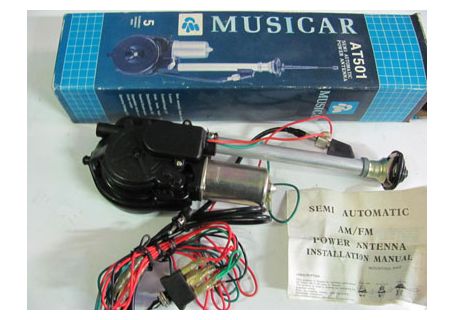 Antenna elettrica nera semi automatica Musicar AT501