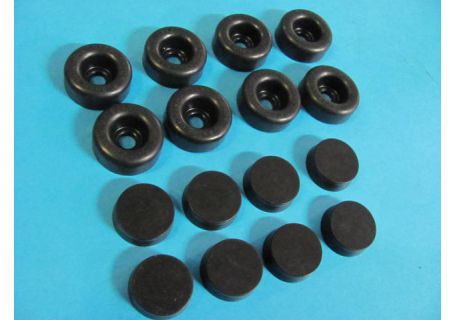 Serie gommini per revisione cilindretti freno anteriori e posteriori Lancia Augusta, Aprilia 1350cc. (Per cilindretti freno diametro interno 25,4 mm.) 