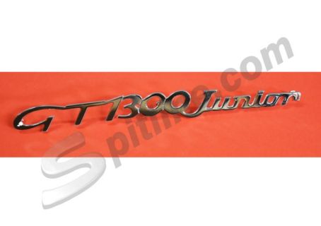 Scritta cromata "GT 1300 Junior" per Alfa Romeo GT Junior Bertone