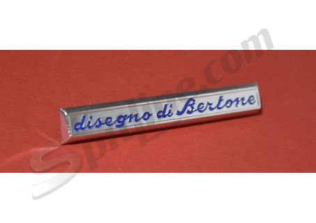 Fregio laterale "disegno di Bertone" in alluminio Alfa Romeo GT Junior Scalino 1^ serie