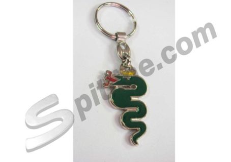 Portachiavi biscione verde Alfa Romeo