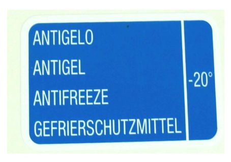 Adesivo antigelo per radiatore Lancia Fulvia 5 marce