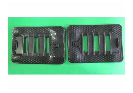 Copriferitoie regolabile in gomma nera Fiat 500