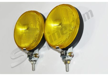 Coppia fari fendinebbia Bosch diam. 140 corpo in plastica nera