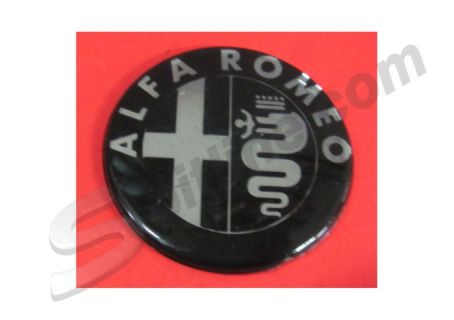 Stemma adesivo con logo Alfa Romeo diam. 50 per borchietta coprimozzo cerchio ruota