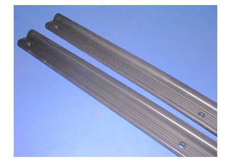 Coppia modanature batticalcagno in plastica nera Fiat 500 F/L/R