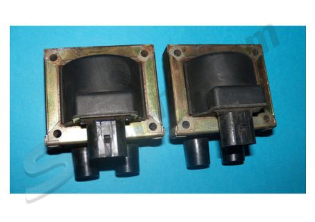 Coppia bobine di accensione usate Marelli BAE800AK Lancia Thema 2000 16V Turbo/i.e. 16V/i.e. 16V Turbo, Delta I 2.0 16V HF Evo Integrale, Delta II ('93-'99), ecc.