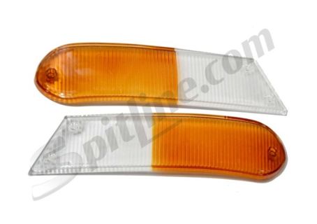 Plastiche bicolore fanali anteriori Fiat 124 Spider