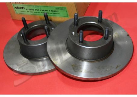 Dischi freno anteriori (con colonnette per lato destro) Alfa Romeo 2000 Berlina (71→), GT V. 2000 Bertone, Duetto Spider