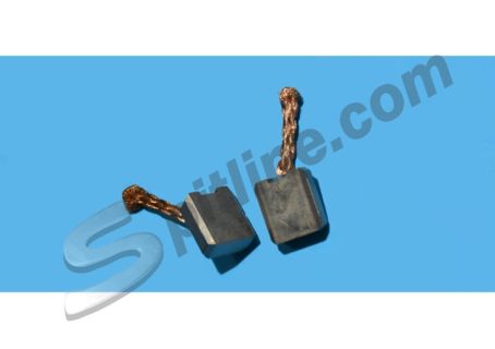 Coppia spazzole per motorino di avviamento imp. Bosch Alfa Romeo Giulia 1300, 1300TI ('69-'71), Giulia Super 1300 ('70-), GTC, Giulia Super 1600/Spider ('69-), GT Junior, GT V. Bertone 1750/2000, Duetto Spider 1300/1600/1750, Berlina 1750