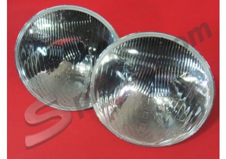 Coppia fari Carello (00506700) diam. 170 Alfa Romeo Giulietta Spider, Sprint 2^ serie, SS, TI - Fiat 1200/1500 Spider - Lancia Appia 3^ serie etc