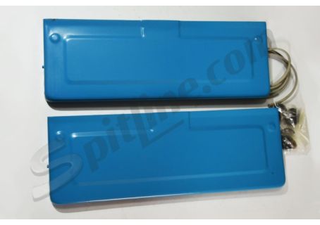 Convogliatori aria in metallo azzurro cielo per cofano motore Fiat 126